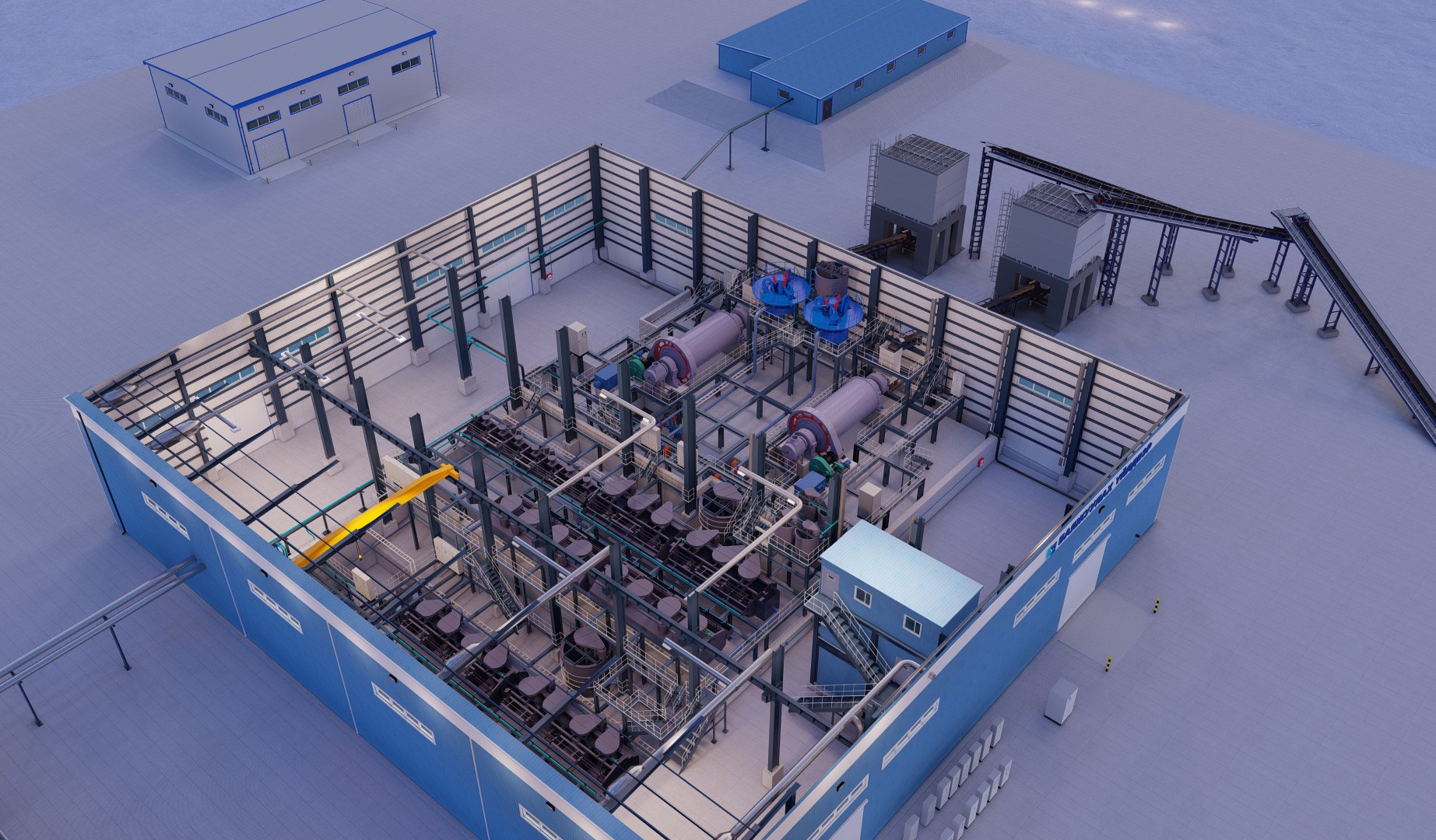 3D Mining Processing Plant Model - TurboSquid 2226223