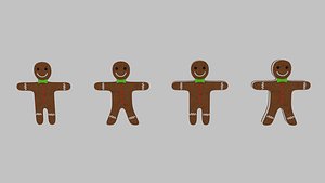 gingerbread cookie pack 3d 3ds