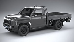 3D Kia Tasman Cargo SingleCab 2026 model