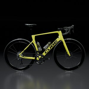 Cube Agree C62 Race Flashlime n black 2025 roadbike 3D model