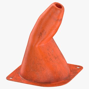 Safety Cone 01 18 Inch Destroyed model
