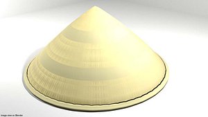 3D conical hat