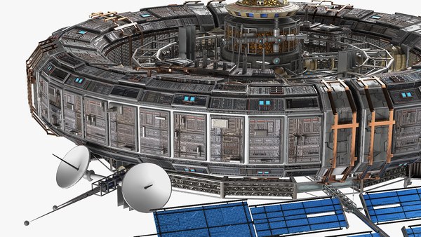 modèle 3D de Structure futuriste de la station spatiale - TurboSquid ...
