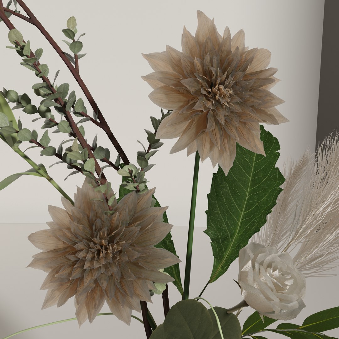 3D Vase Decorative Set - TurboSquid 2144412