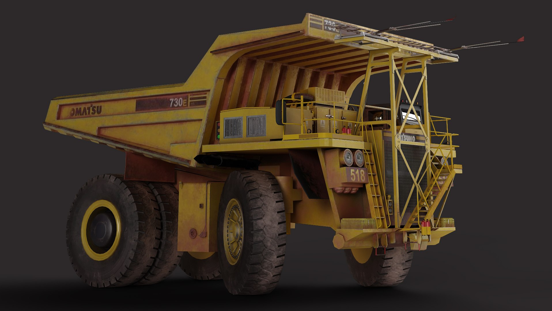 3D model Komatsu 730E - TurboSquid 2137315