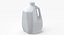 Plastic Milk Carton 02 Blank Blue Green and Red Label 3D model