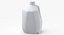Plastic Milk Carton 02 Blank Blue Green and Red Label 3D model