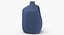 Plastic Milk Carton 02 Blank Blue Green and Red Label 3D model