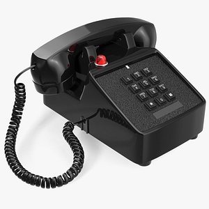 3D Retro Telephone model