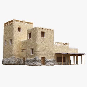 3D old arabic islamic house