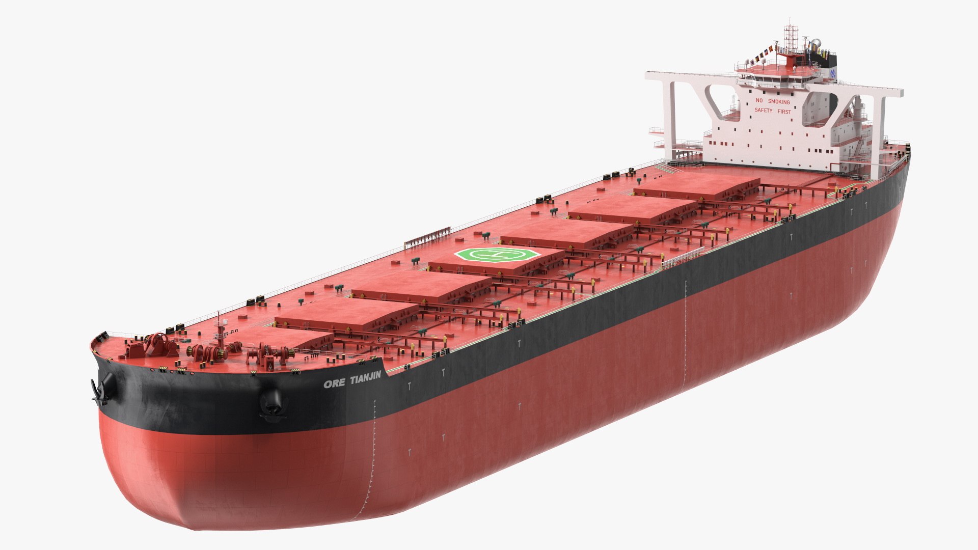 Ore Carrier Ship Loaded 3D model preview