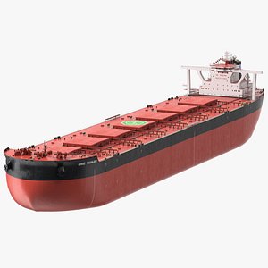 Ore Carrier Ship Loaded