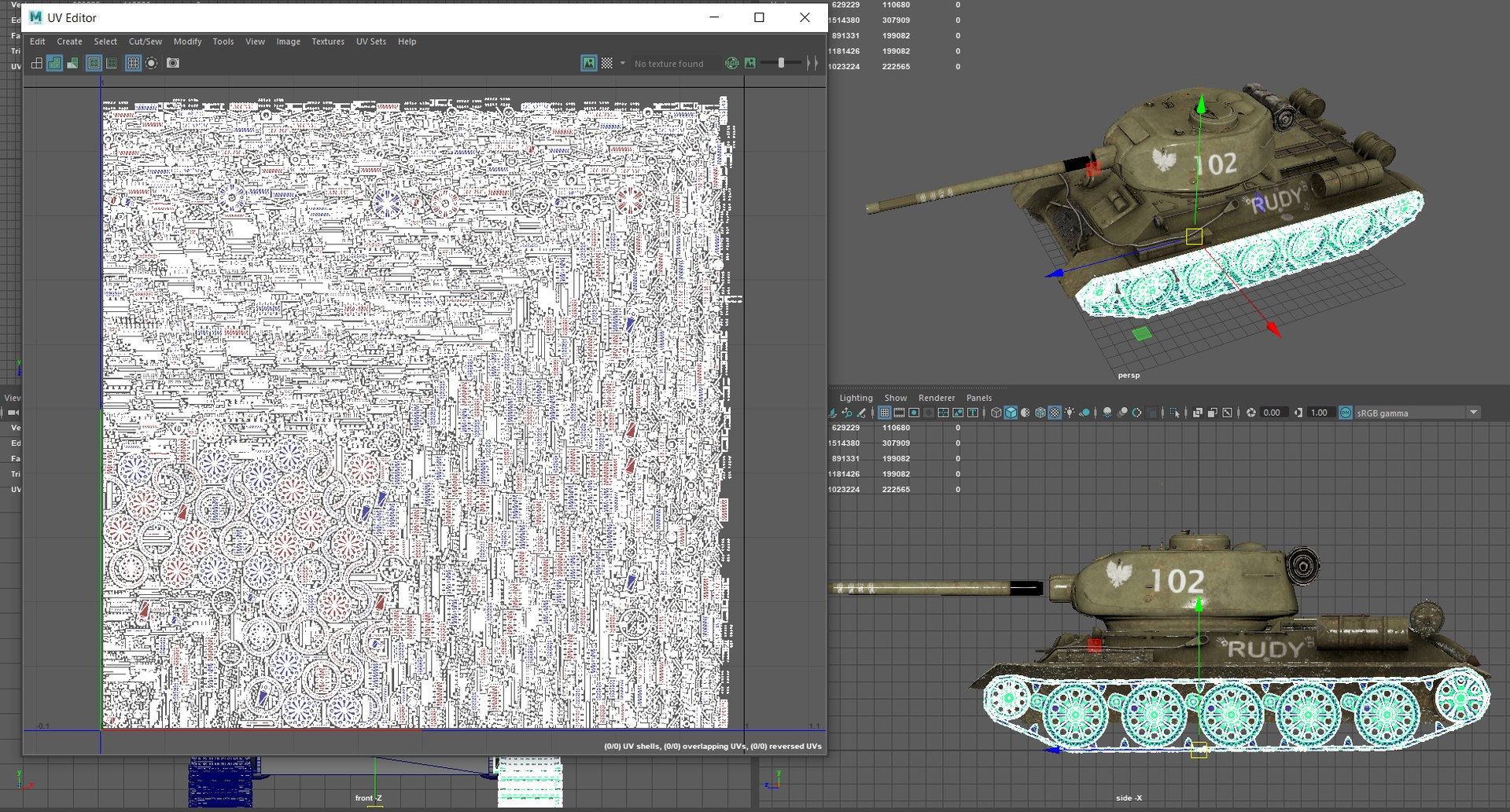 3D model t 34 rudy - TurboSquid 1666407