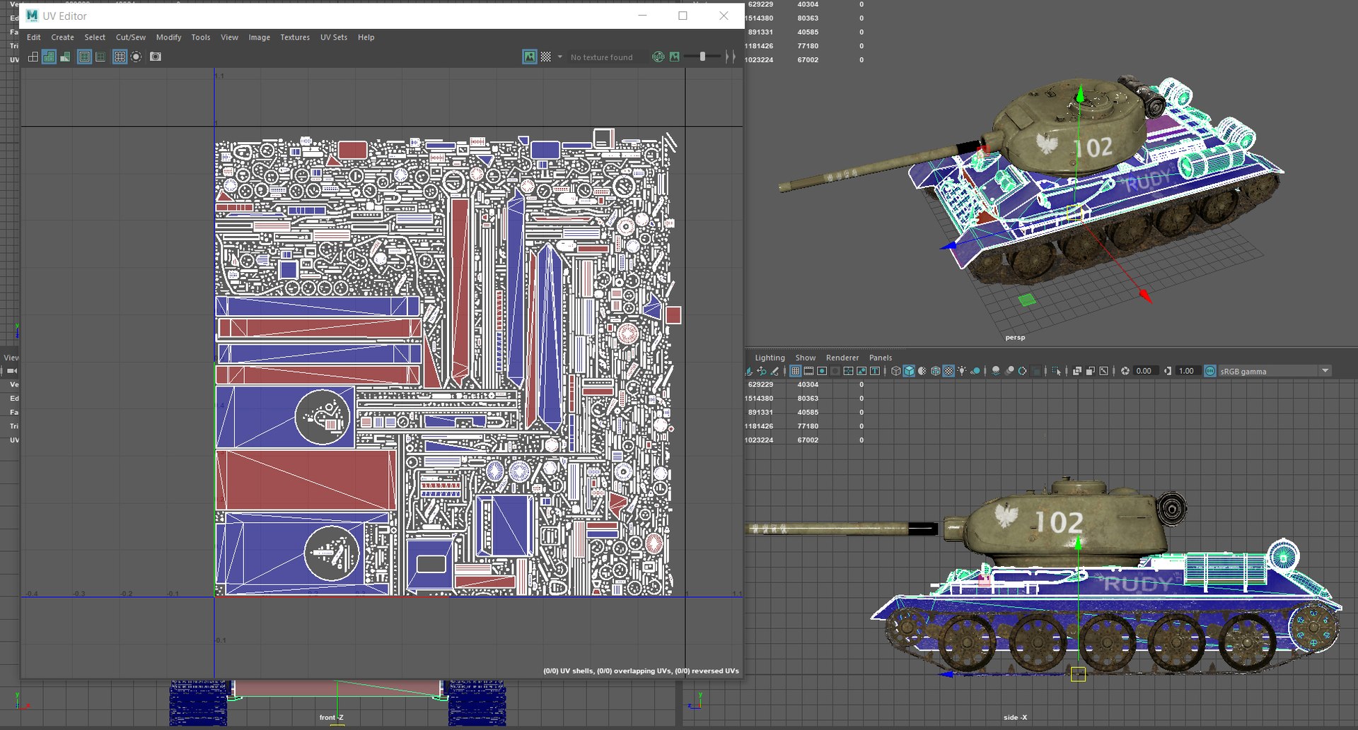 3D model t 34 rudy - TurboSquid 1666407