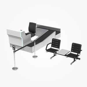 3dsmax airport furniture pack