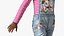 Street Style Black Child Girl Standing