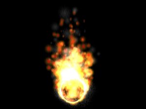particle burn 3d model