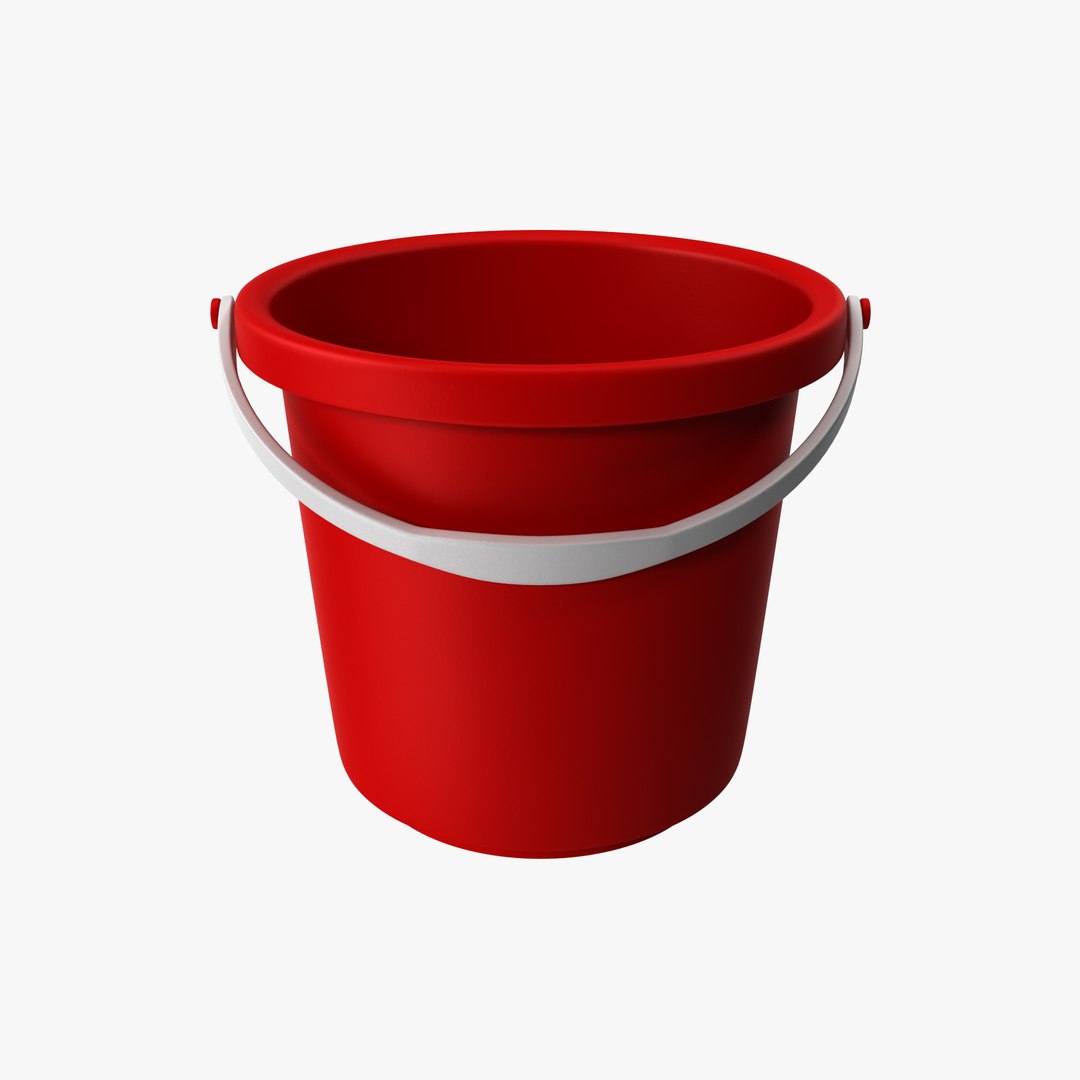 Red Bucket 3D - TurboSquid 2327616
