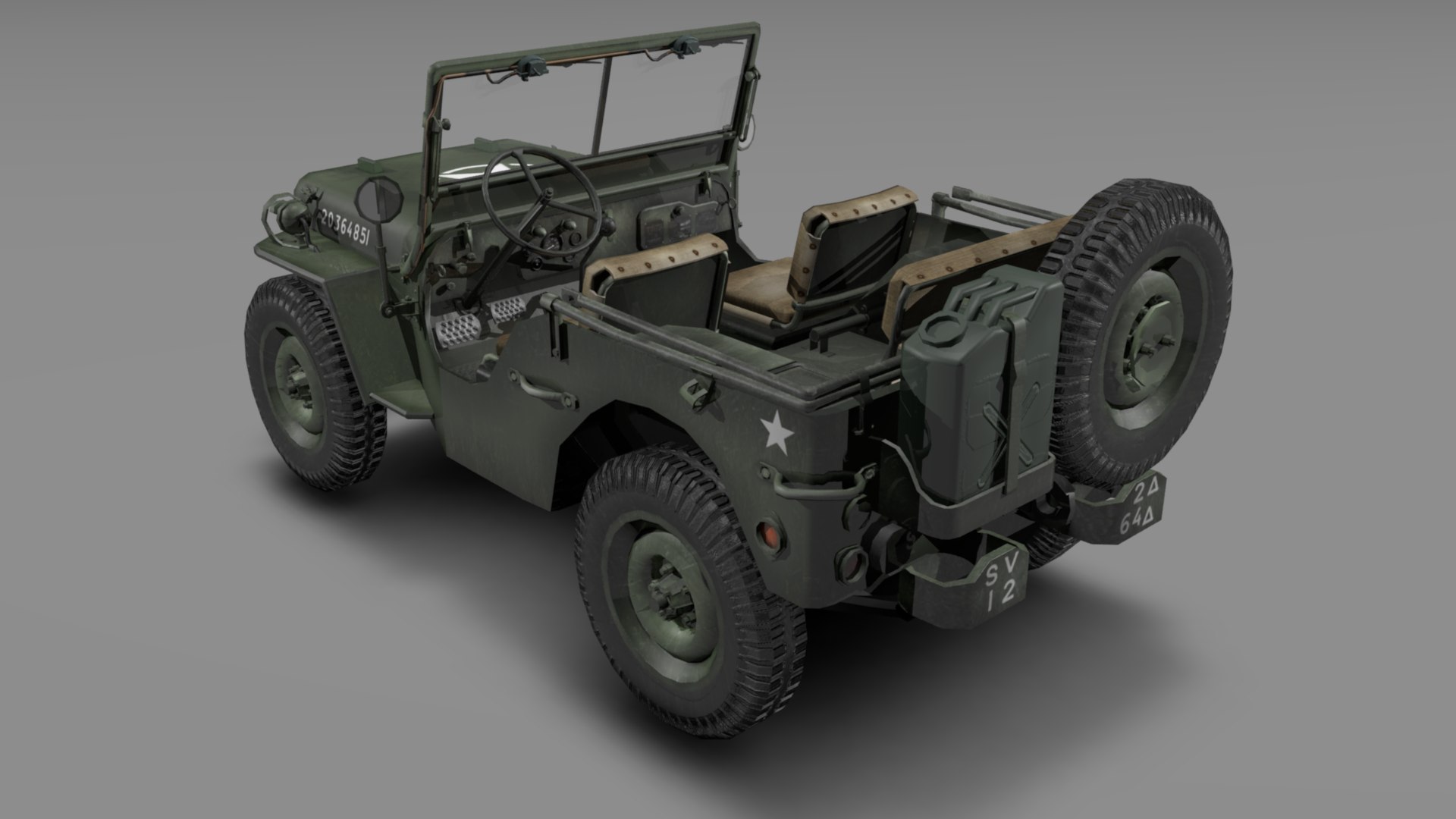 3D Jeep - WWII model https://p.turbosquid.com/ts-thumb/du/Isf1lJ/HZ/cm_willys_jeep_product_shot_3/png/1770623035/1920x1080/fit_q87/b0dc2288c67d30978858a03bc1027374772a5189/cm_willys_jeep_product_shot_3.jpg