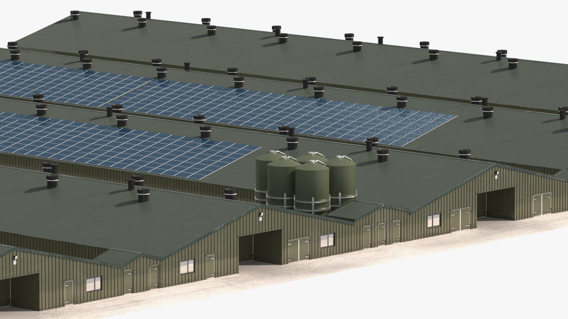 Chicken Farm 3D model preview