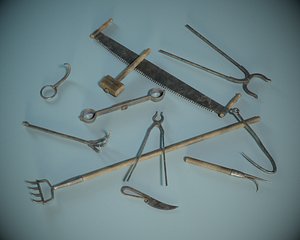3D Medieval Torture Tools PBR model