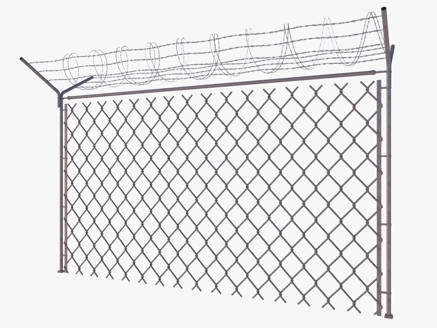 3D Barbed Wire fence collection model - TurboSquid 1857244