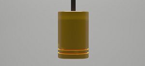 halogen 75w drop light 3D model