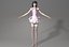 cartoon manga girl asian Japanese anime characters Loli Low-poly 3D model