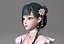 cartoon manga girl asian Japanese anime characters Loli Low-poly 3D model