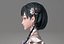cartoon manga girl asian Japanese anime characters Loli Low-poly 3D model