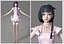 cartoon manga girl asian Japanese anime characters Loli Low-poly 3D model
