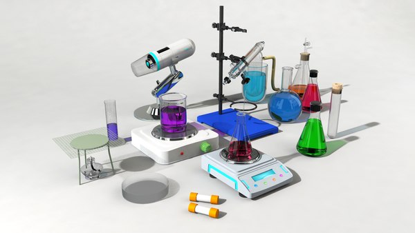 lab chemistry 3d model