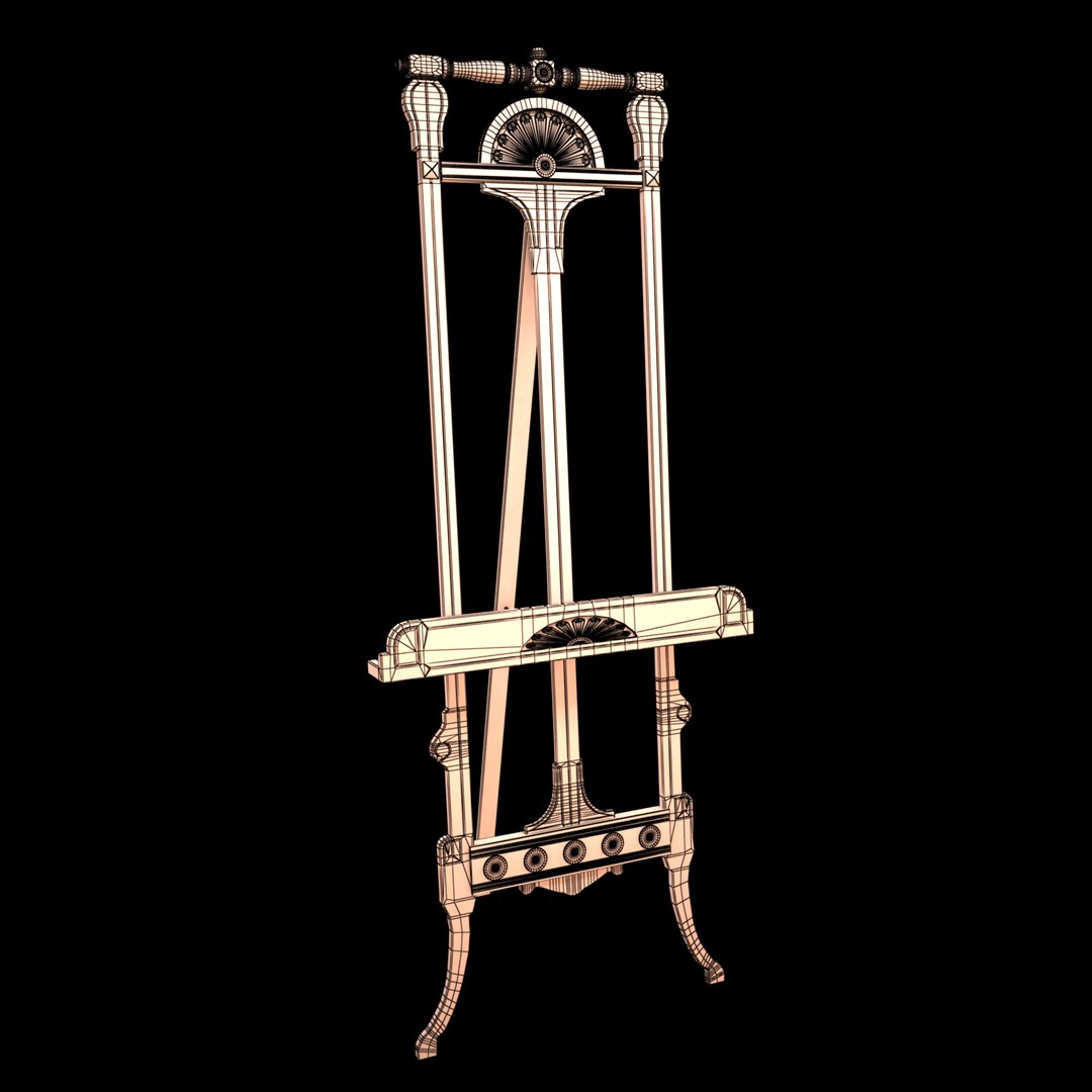 display easel 3d model