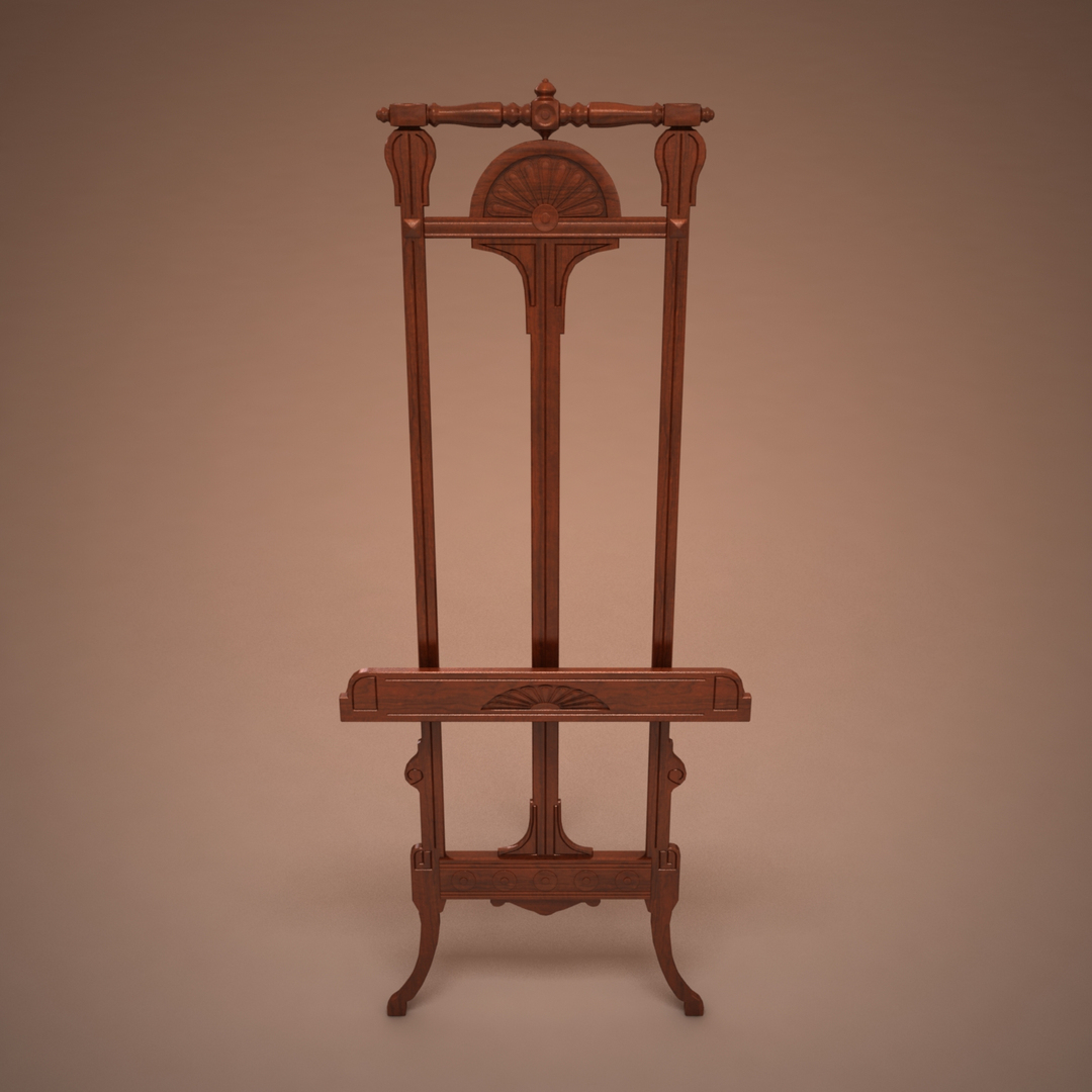 display easel 3d model