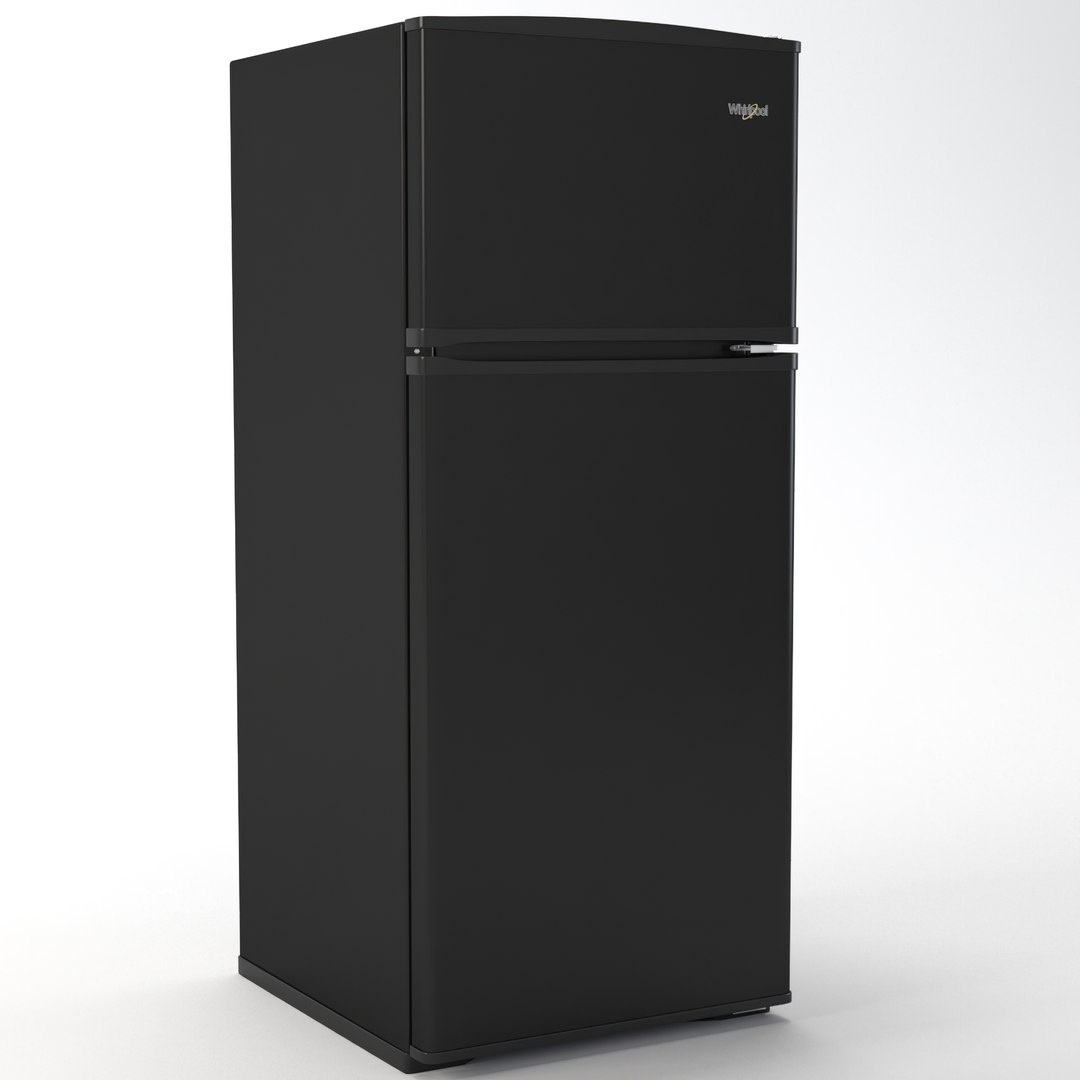 28inch Wide Top Freezer Refrigerator16 Cu Ft WRT316SFDB 3D