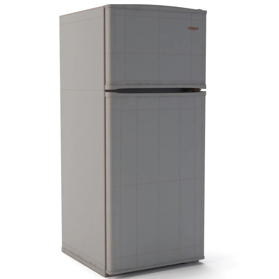 28inch Wide Top Freezer Refrigerator16 Cu Ft WRT316SFDB 3D