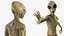 Humanoid Alien Creature Rigged for Maya