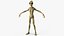 Humanoid Alien Creature Rigged for Maya