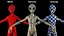 Humanoid Alien Creature Rigged for Maya
