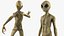 Humanoid Alien Creature Rigged for Maya