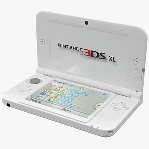 Nintendo 3DS XL White 3D Model