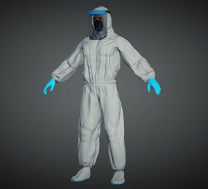 Biosuit covid Low-poly