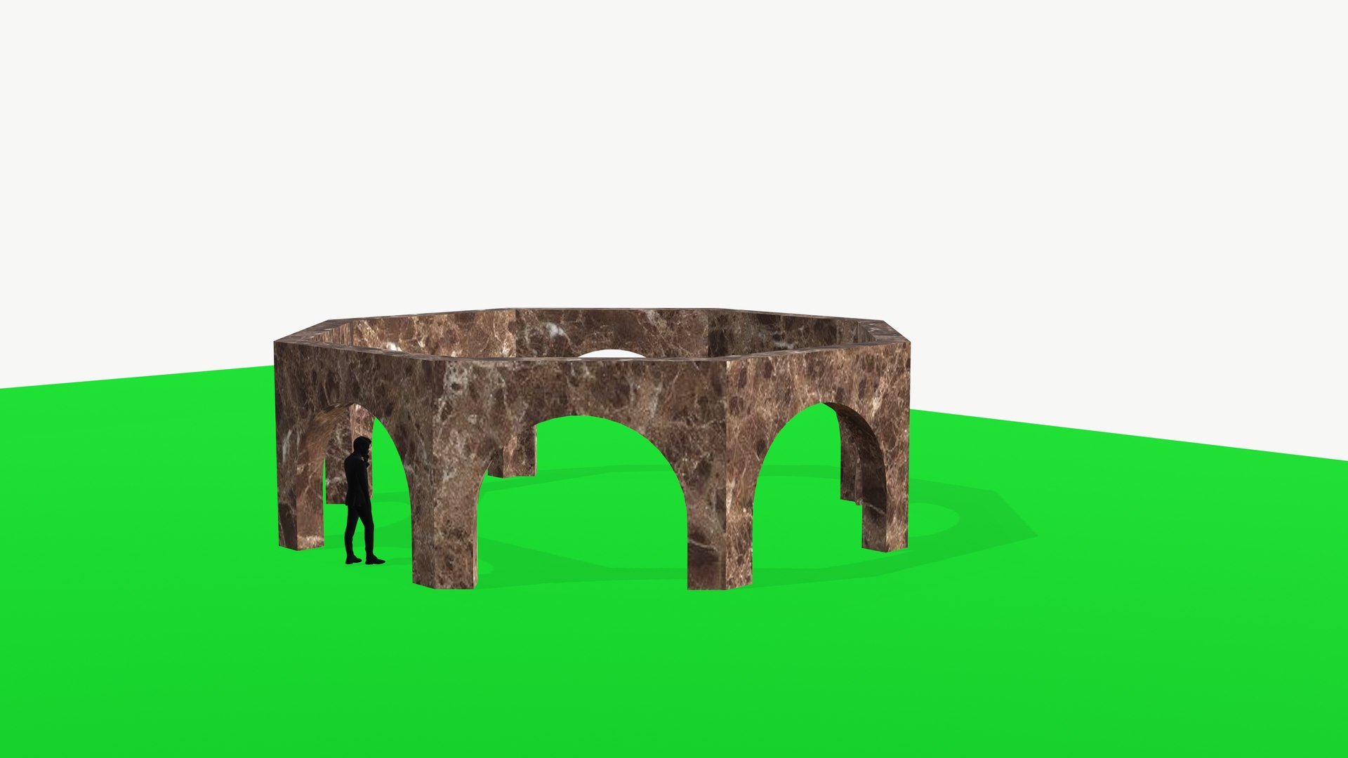 3D Building Structure Arch - TurboSquid 2141086