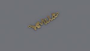 Jewelry Necklace Pendant Mila Print