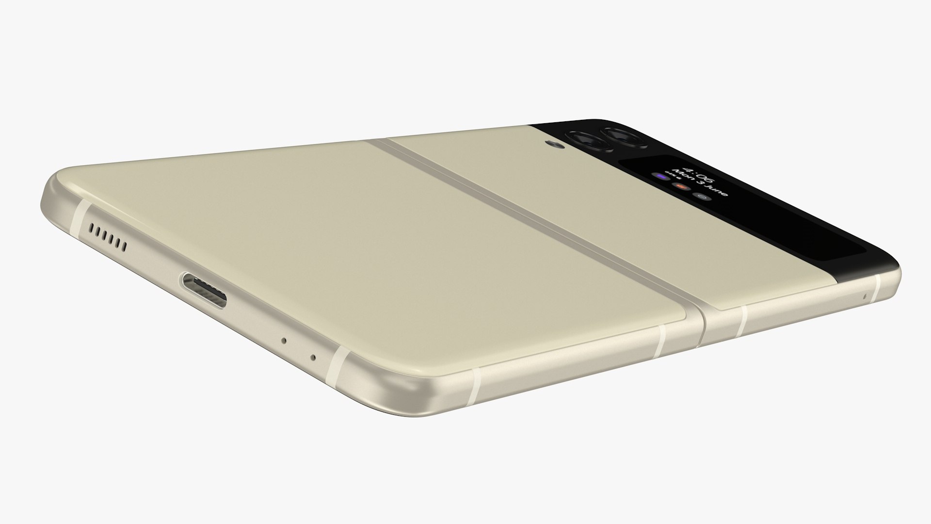 Samsung Galaxy Z Flip 3 Cream Model - TurboSquid 1772537