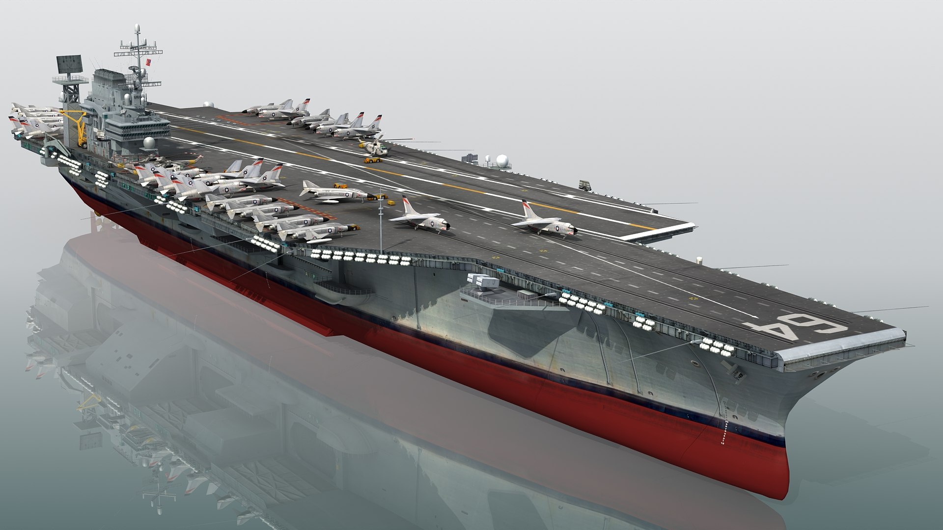 3D USS Constellation CV-64 Kitty Hawk-class model - TurboSquid 2066493