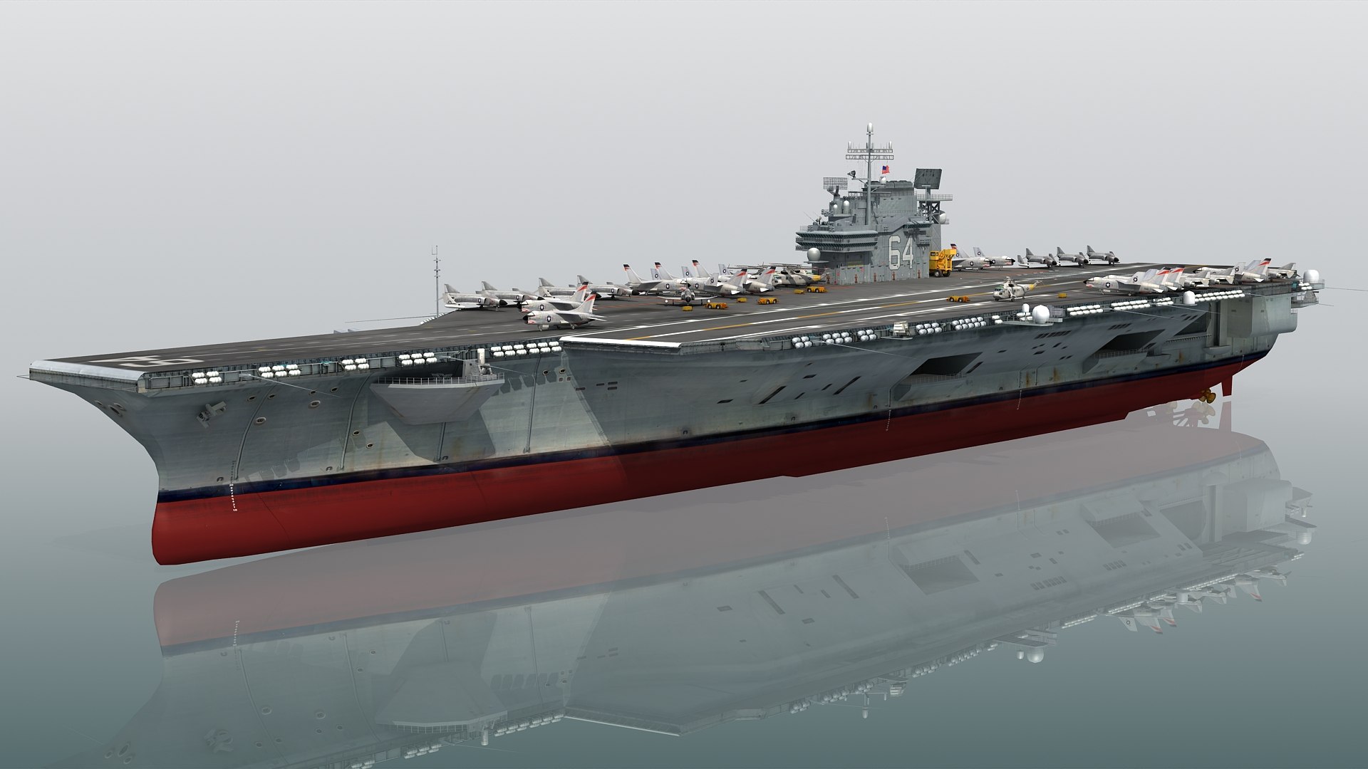 3D USS Constellation CV-64 Kitty Hawk-class model - TurboSquid 2066493