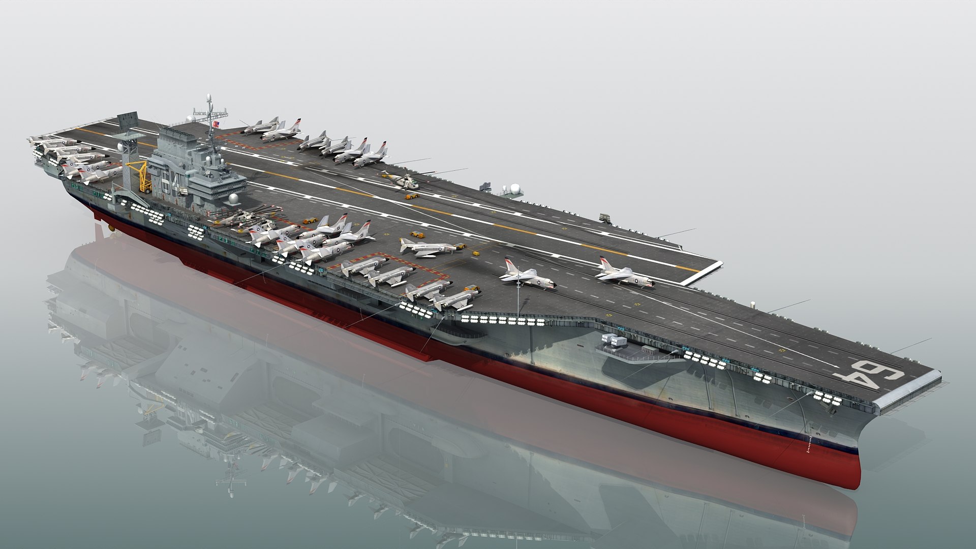 3D USS Constellation CV-64 Kitty Hawk-class model - TurboSquid 2066493