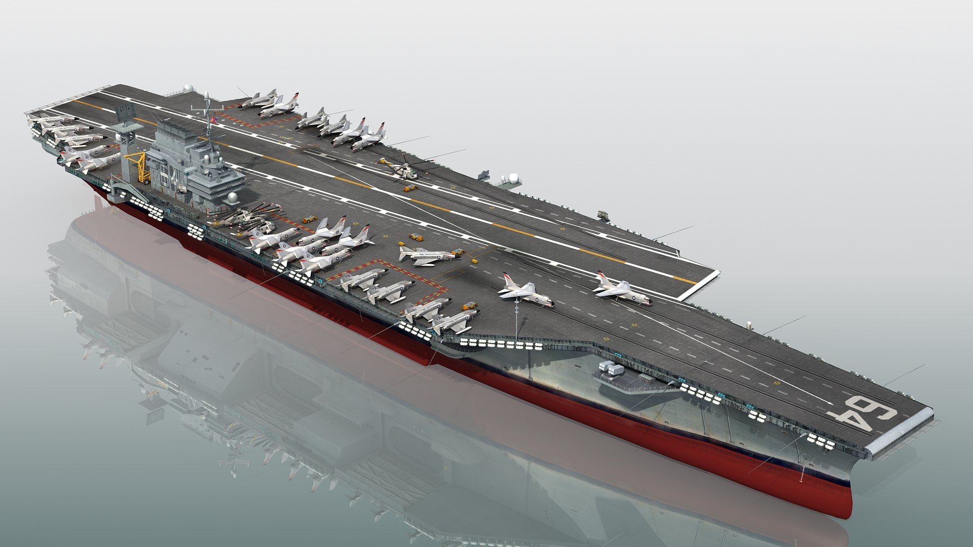 3D USS Constellation CV-64 Kitty Hawk-class model - TurboSquid 2066493