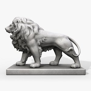 stone lion obj
